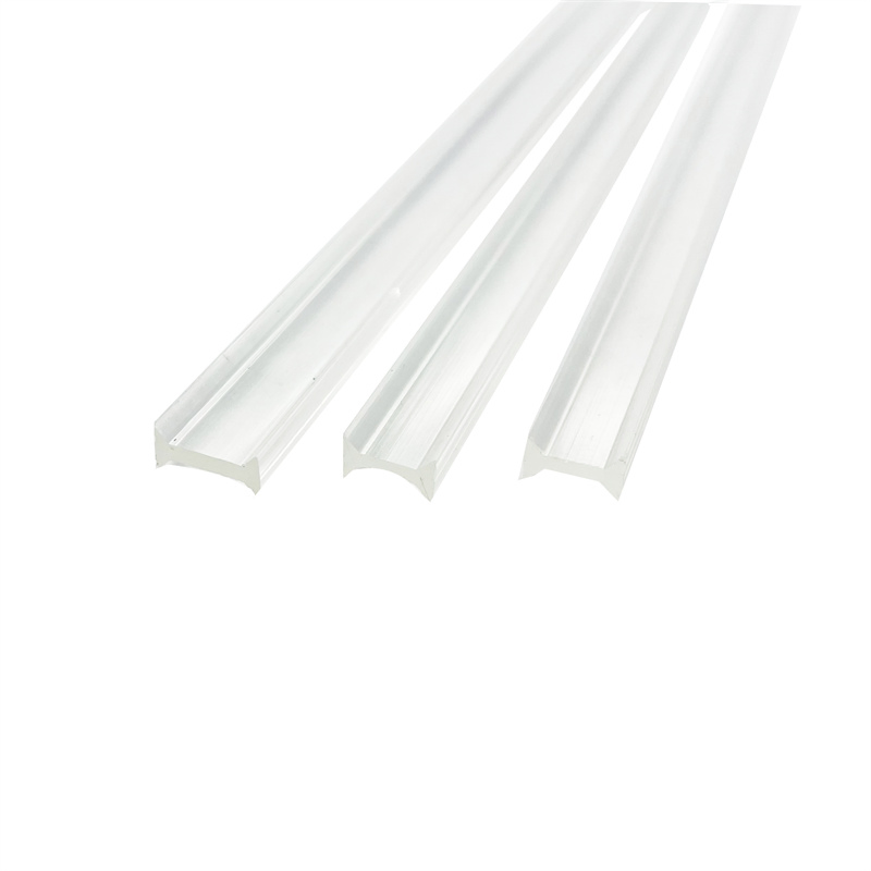 PMMA Extrusion Bar Junction Plastic Part for Glass Wall