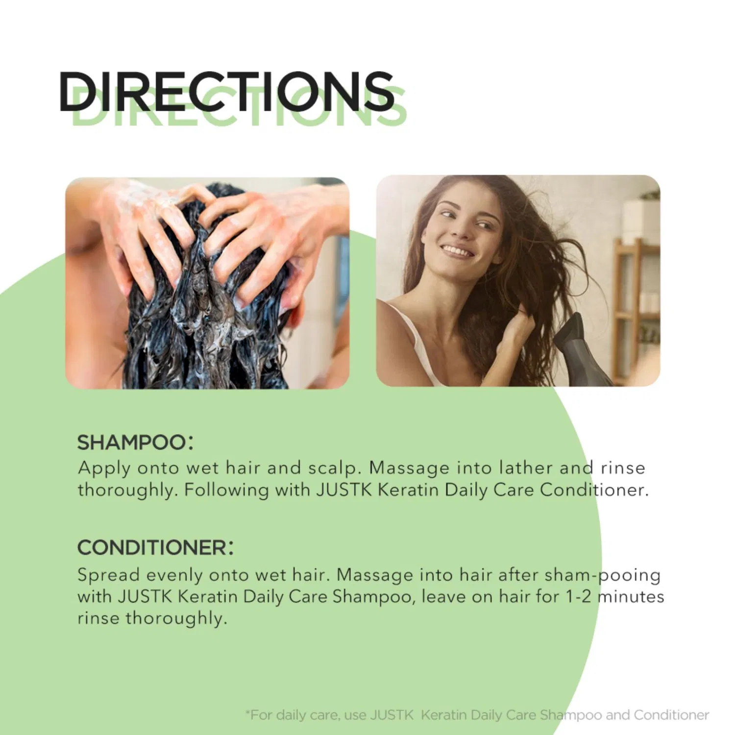 Wholesale Keratin Hair Care Set Keratin Shampoo and Conditioner Justk Hair Product