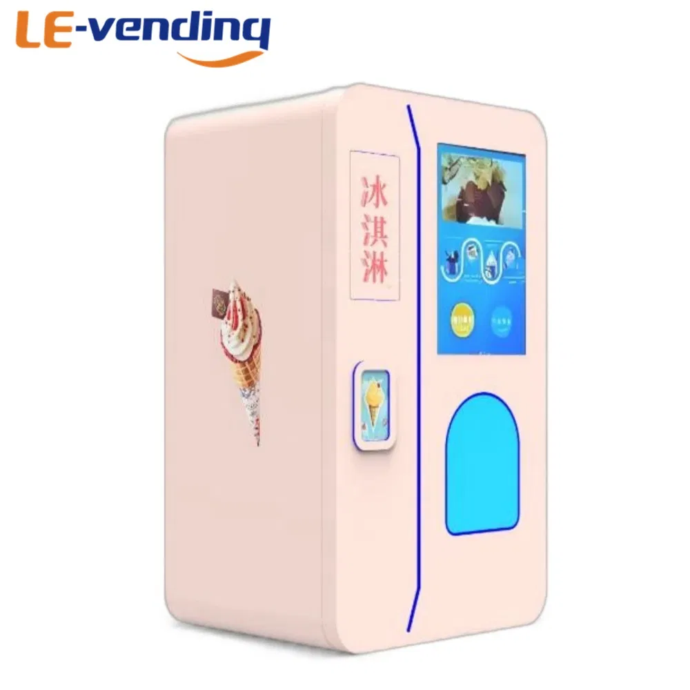 Heavy Duty 27 Inch Touch Screen Soft Ice Cream Vending Machine for Business