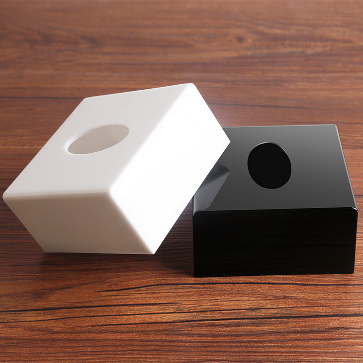 Rectangular Shape Car Hotel Desktop Light Luxury Acrylic Tissue Box