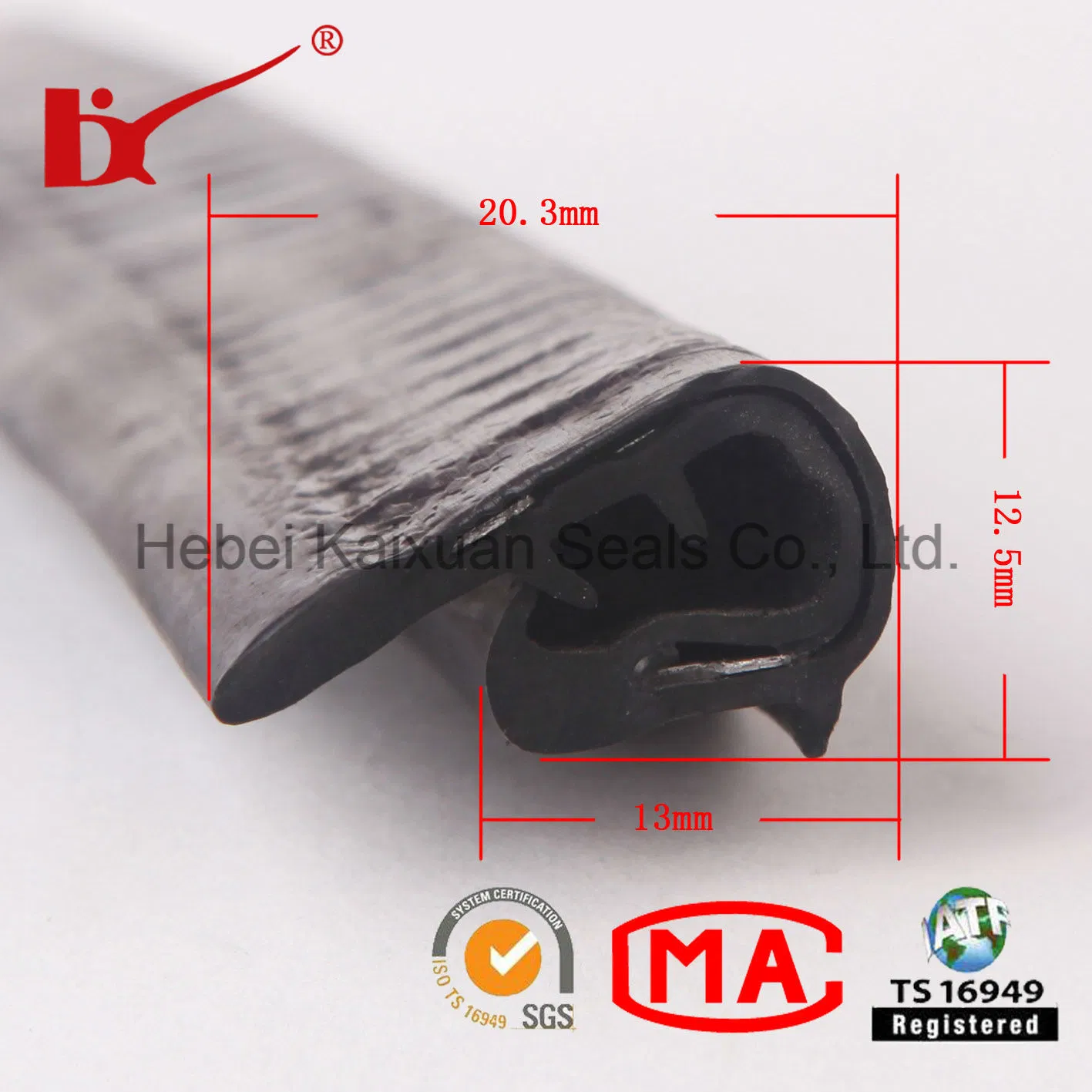 Custom PVC U Channel Car Door Edge Protection Seal Strip