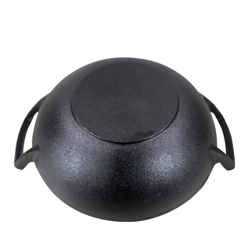 Чугунный вок с эмалированным покрытием, 30 см