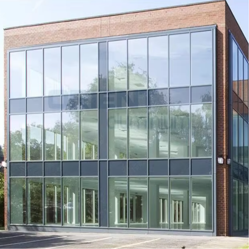 Thermal Resistant Aluminum&Glass Structure Curtain Wall System