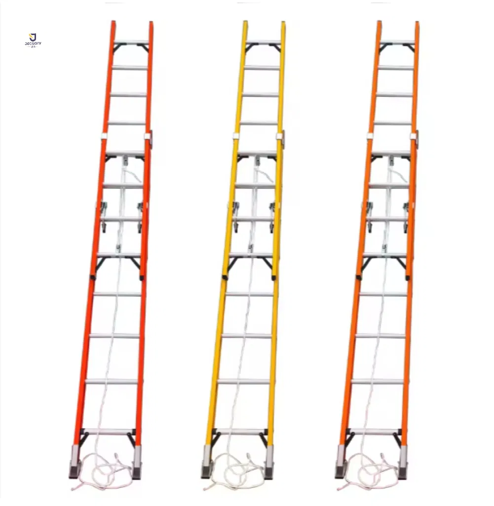 Jtel Type High Quality Portable Fiberglass Extension Ladder