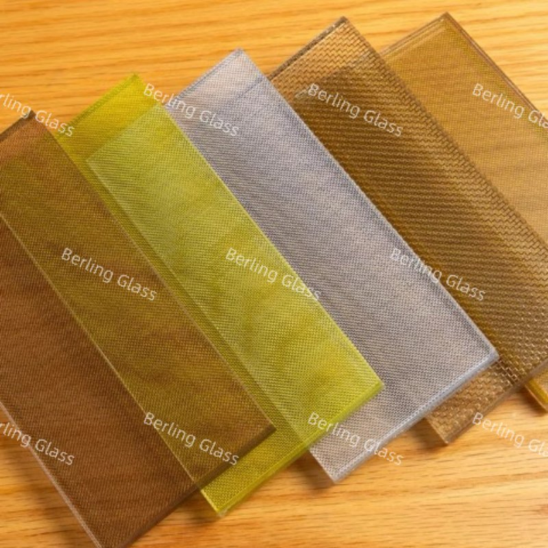 100% Polyester Wired Glass Superior Laminating Fabric PVB EVA Pet Fiber Glass