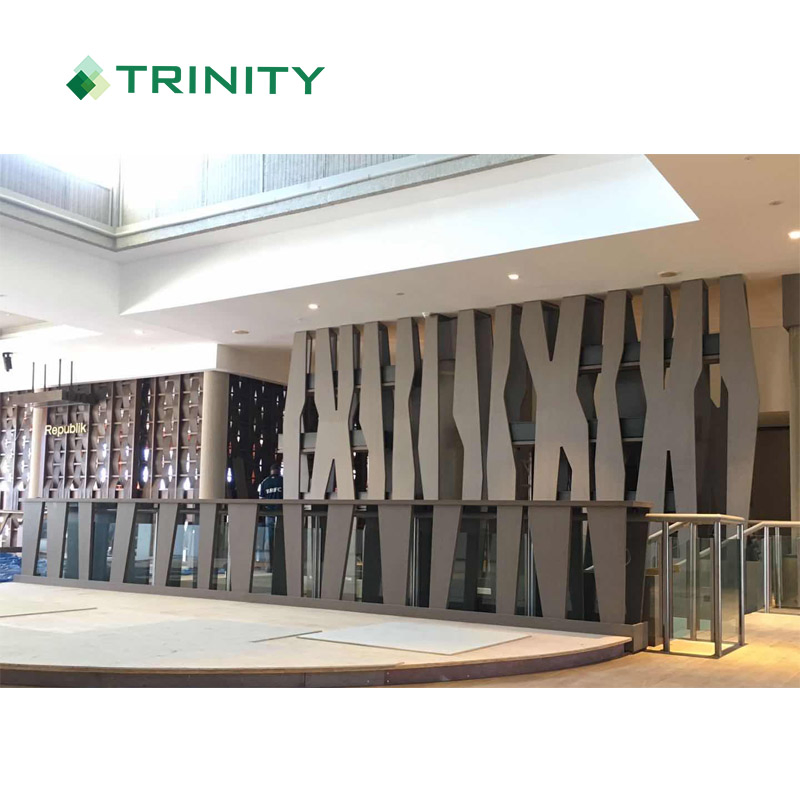 Custom 5 Star Hotel Fixed Furniture Interior Decorative Wooden 3D Wall Panel for Sofitel Fiji Project