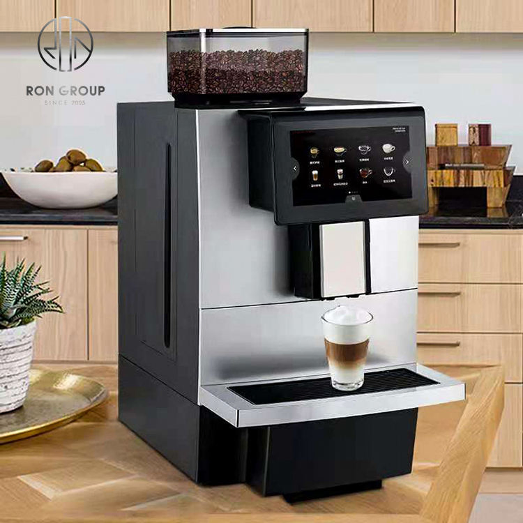 Cafe Catering Commercial Electric Automatic Espresso Coffee Machine Cappuccino Maker with Grinder