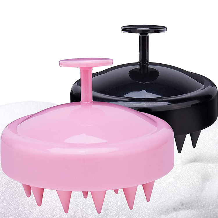 Custom Scalp Silicone Shampoo Head Massage Washing Comb Brush