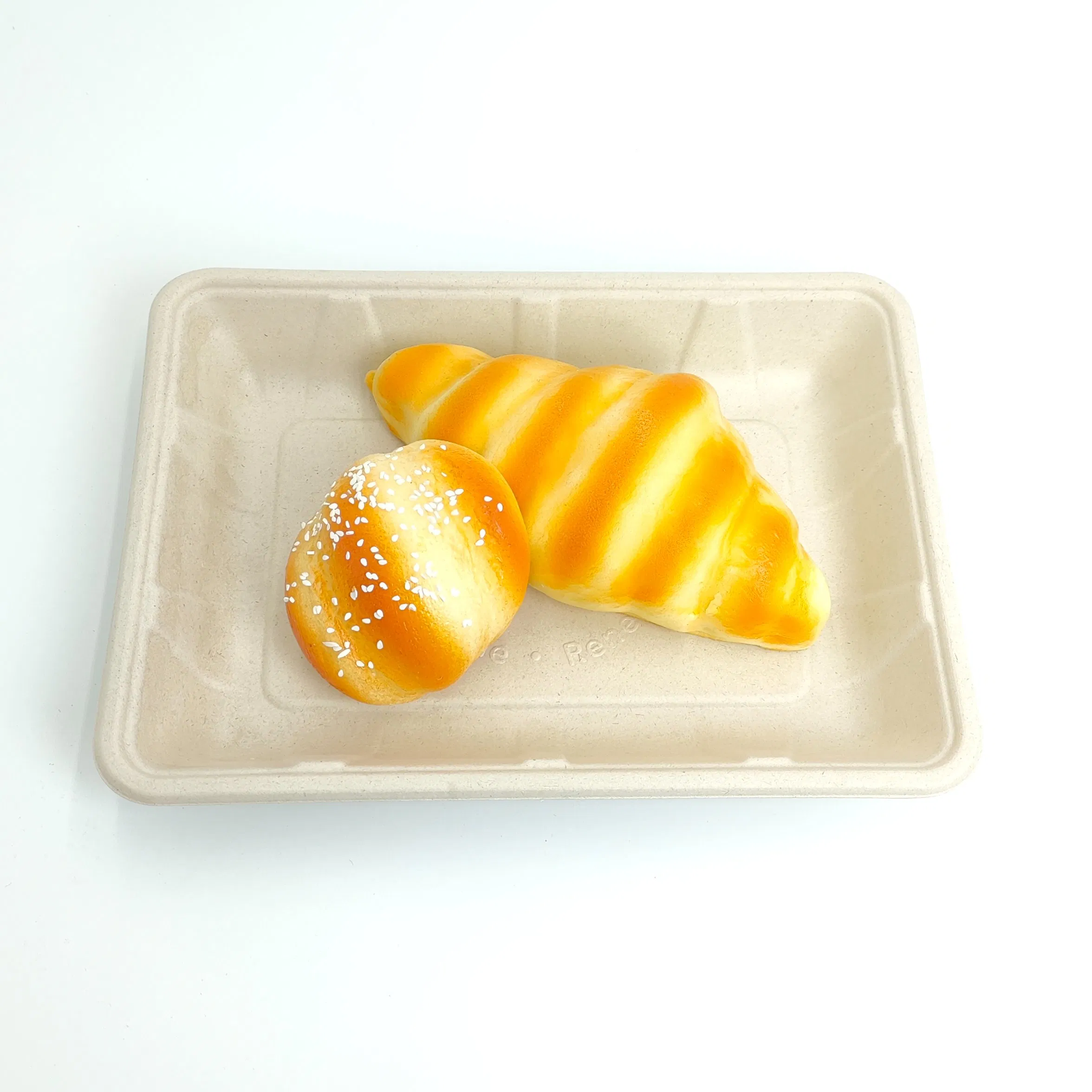 Biodegradable Compostable Sugarcane Bagasse Paper Pulp Tableware Biodegradable Fruit Tray
