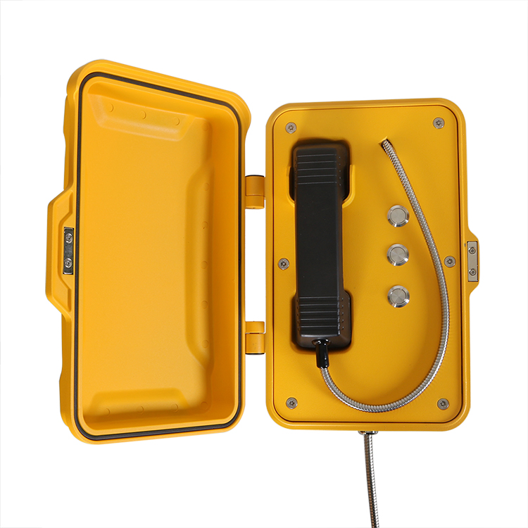 Heavy Duty Outdoor IP66 Weatherproof Telephone, Tunnel Emergency Telephone, Industrial Waterproof Telephone