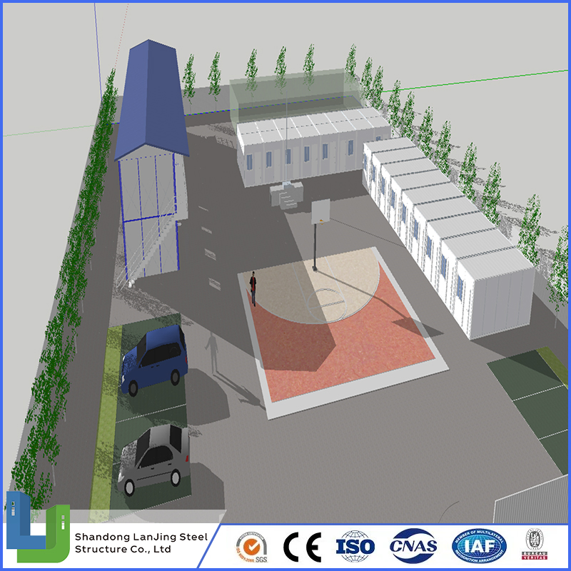 Labor Camp Steel Structure+Sandwich Panel Prefabricated Site Low Cost House with Cheap Price