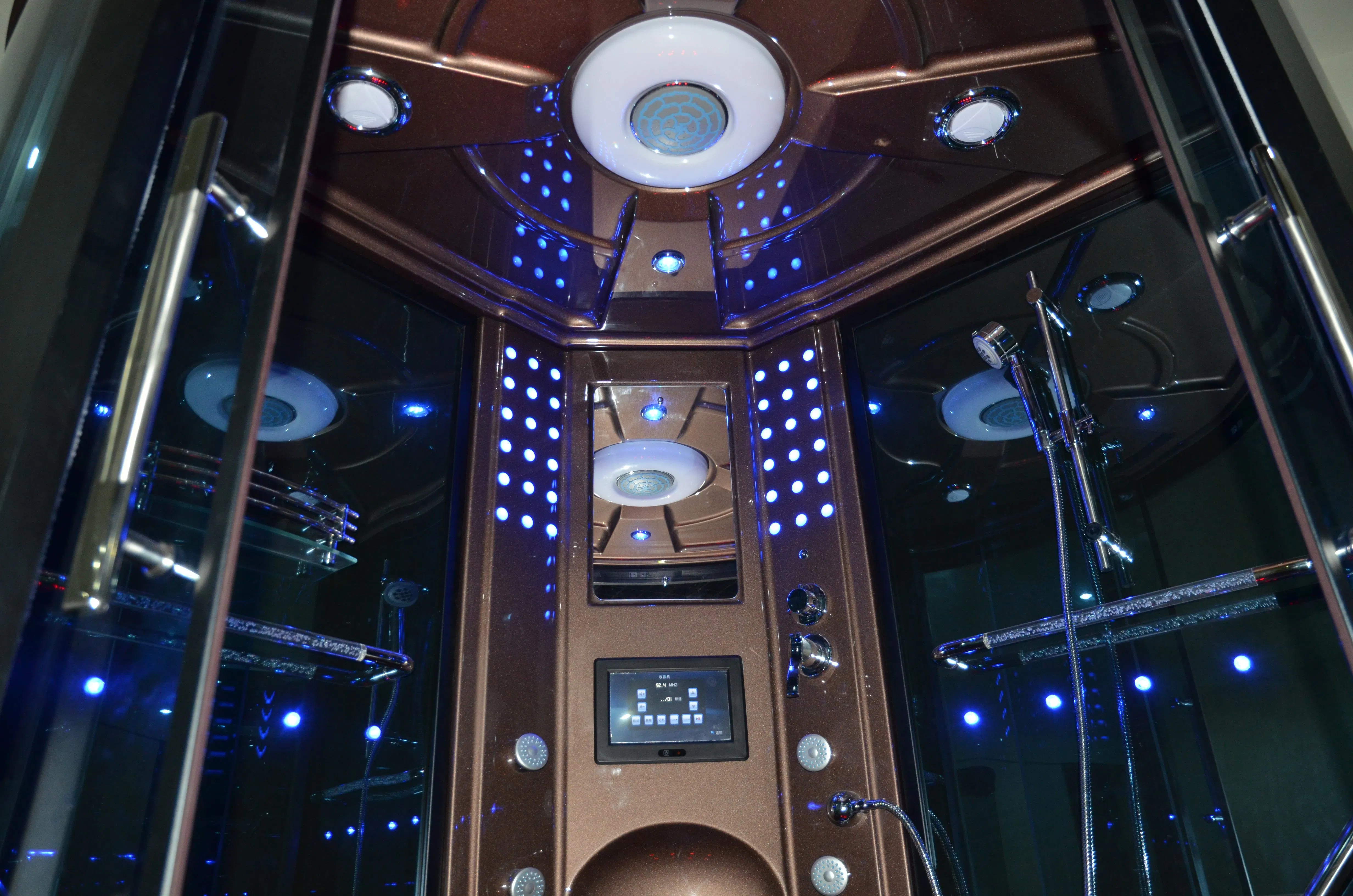 Modern Multi-Function Bathroom Fitting Accessories Steam Relax Shower Wet Glass Cabin