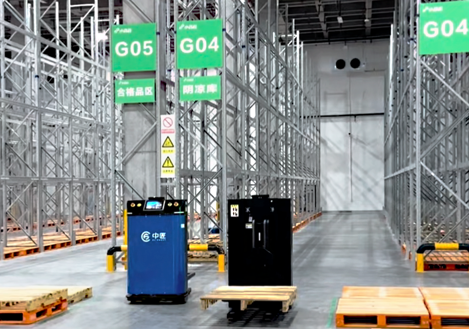 Automated Stacking Type Unmanned Lift Forklift 1.5 Ton Agv Handling Laser Navigation Robot