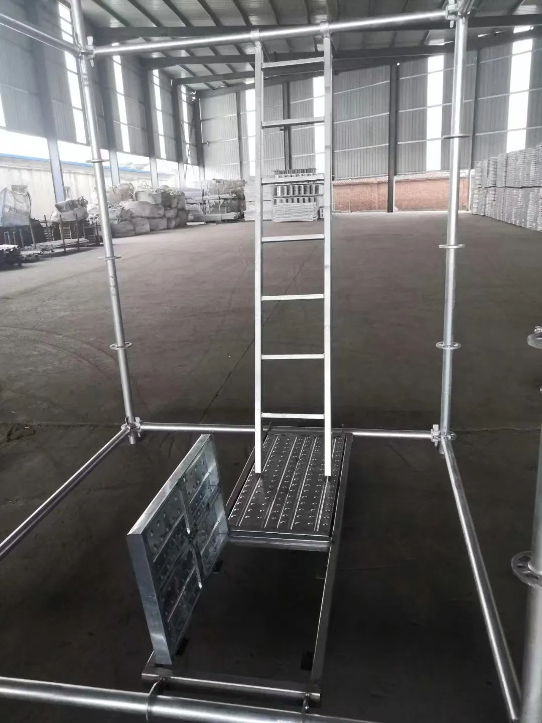 Mobile Steel Step Ladder for Scaffold Support System