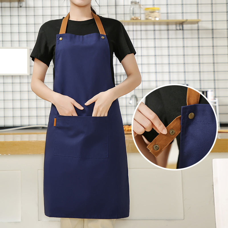 Custom Print Canvas Hotels Aprons for Woman Men Chef Stylist Grill Restaurant Bar Shop Cafes Beauty Nail Apron