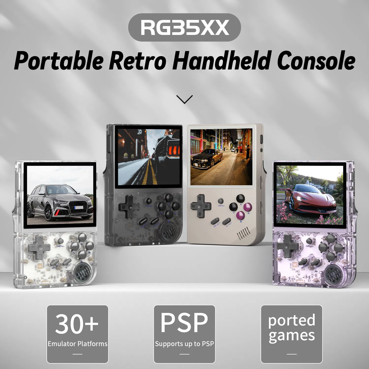 Портативная консоль RG35XX для ретро-игр, 3.5 дюйма