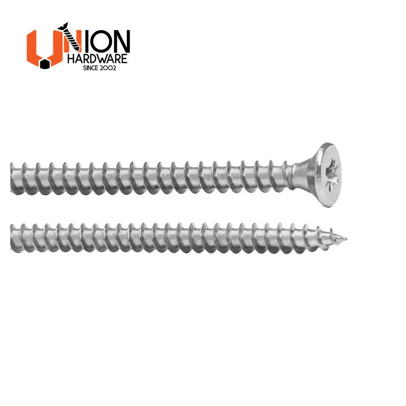 Винт потайной Pozidriv из нержавеющей стали