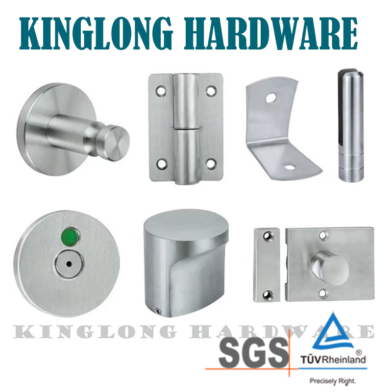 Stainless Steel Bathroom Furniture Accessories Public Toilet Cubicle Partition