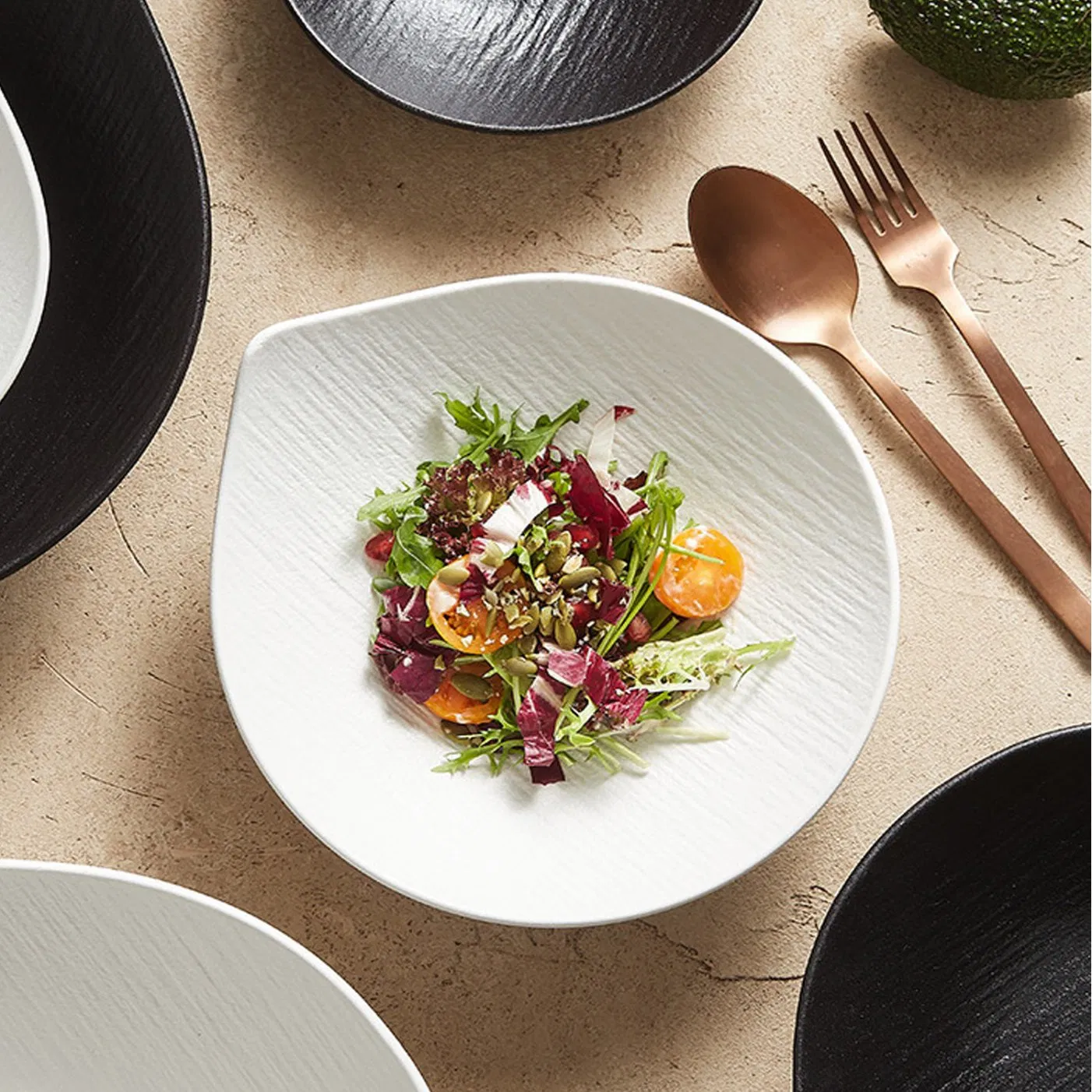 Black Matte Melamine Bowl Melamine Mixing Bowl Fruits Bowl