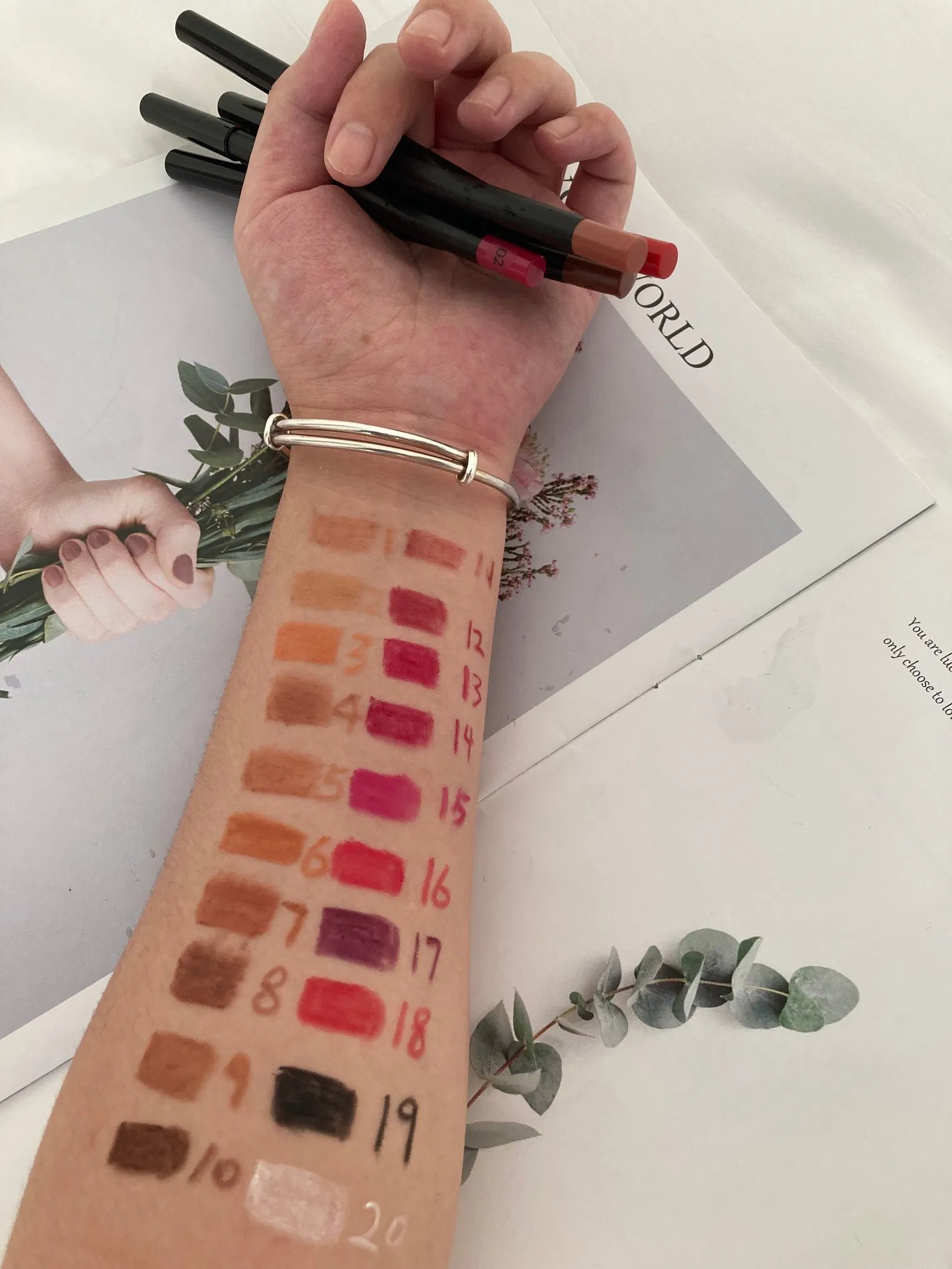 Private Label Black Lip Liner 20 Colors Hot-Selling