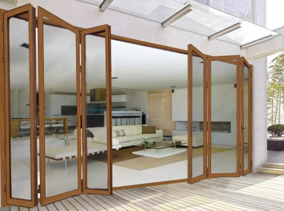 Double Glazed Folding Aluminium Door