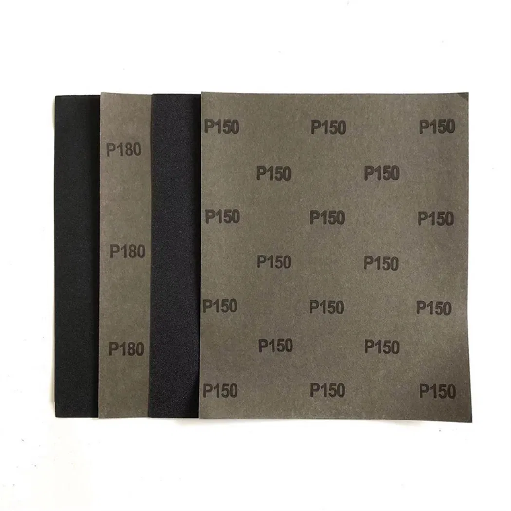 Наждачная бумага P150 черная, оксид алюминия, для дерева