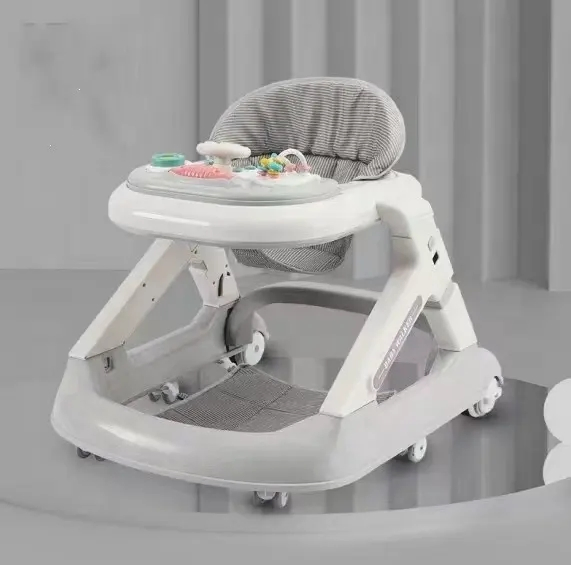 New Model Top Sell Cheap Baby Roller Walker Push Activity Car 3 in 1 Plastic with Toy Plate/Infant Walker for Kids