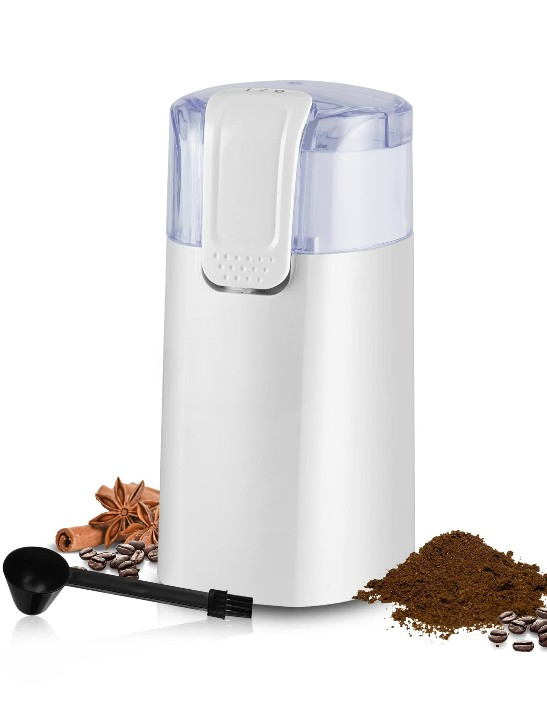 Great Quality Stainless Steel Blade One-Touch Button Electric Coffee Grinder