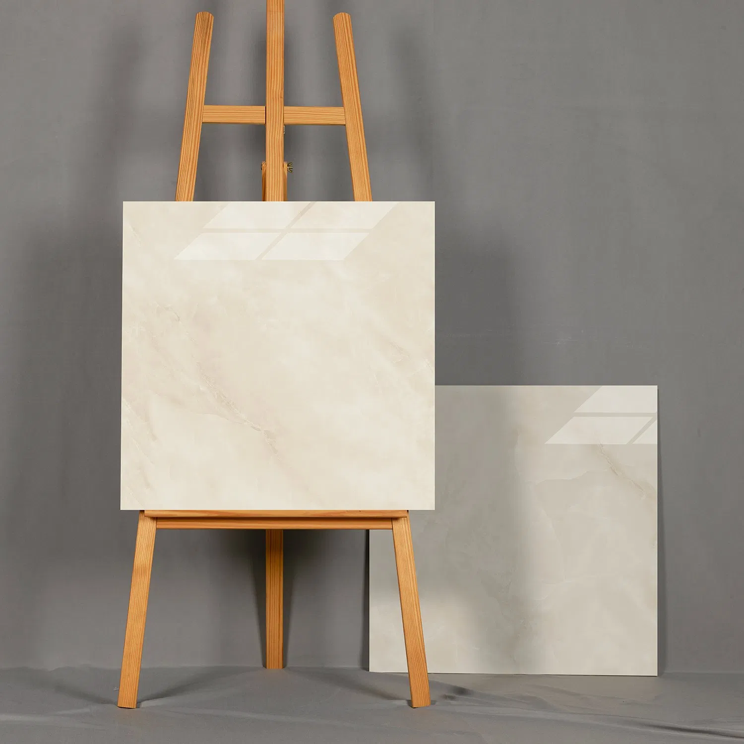 Glossy Surface Beige Colour Marble Tile for Bathroom and Living Room Hot Sell Low Price