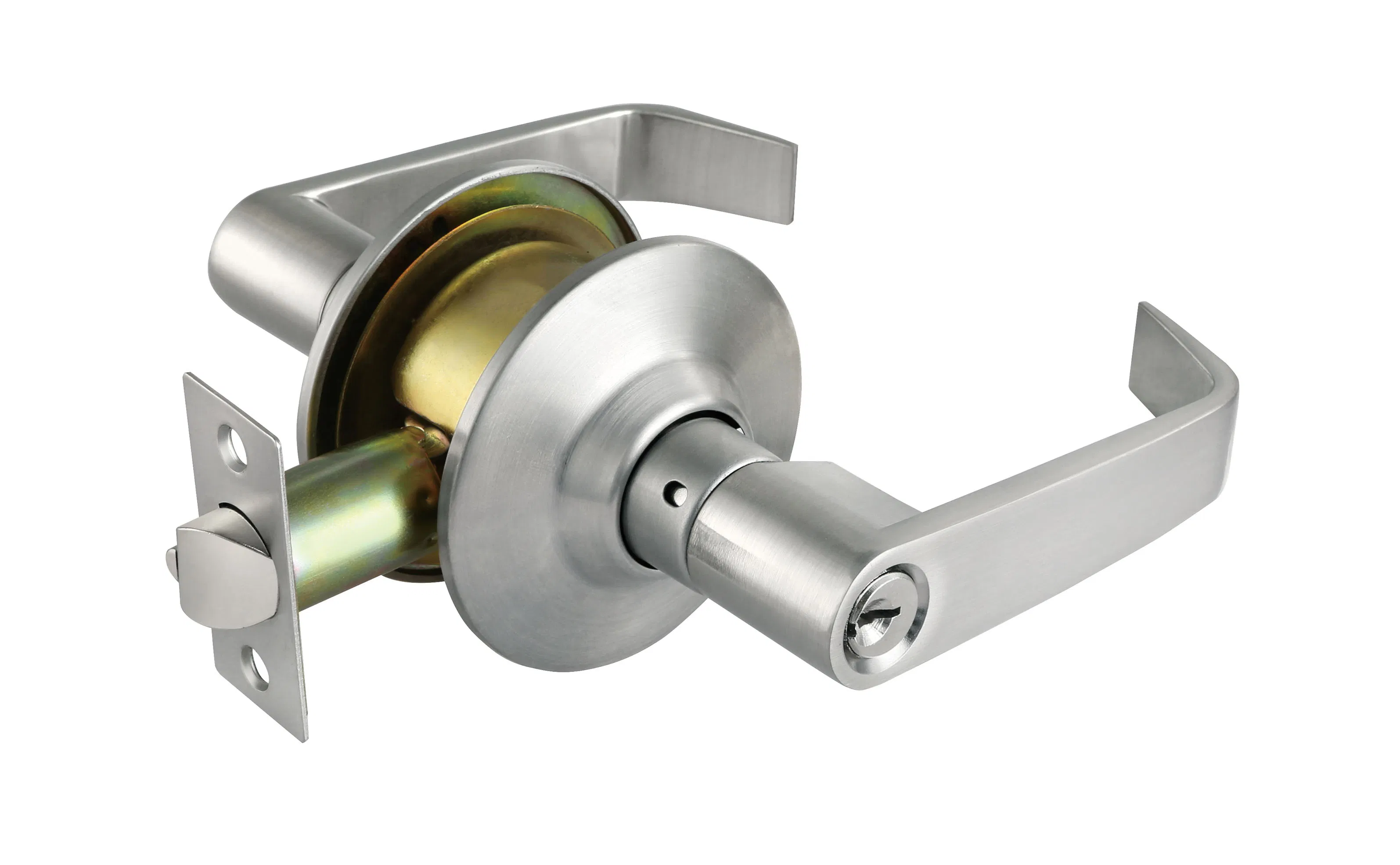Cylindrical Handle Lock 58101 Entry Zinc Alloy Lever Door Lock