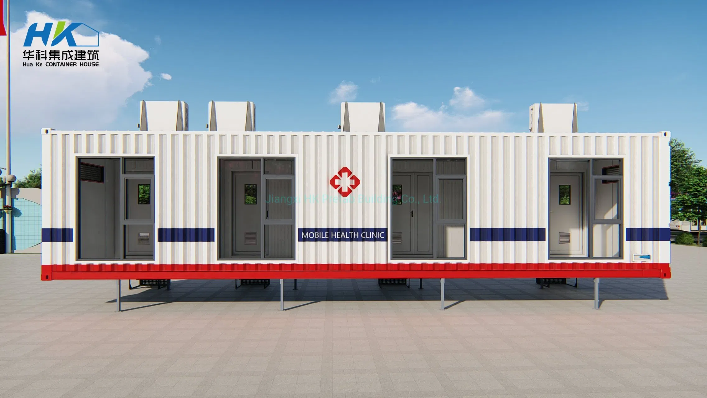 Prefab Steel Structure Mobile Nucleic Acid Testing Laboratory /Shelter /Clinic.