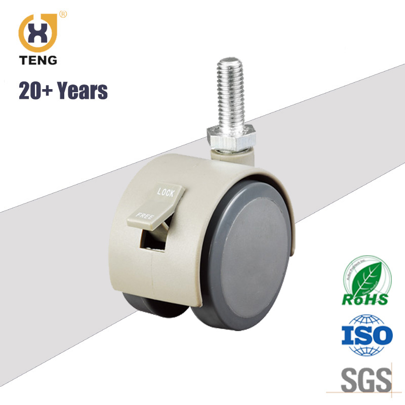 2.5inch Swivel Dual-Wheel Caster Medical Table Wheel