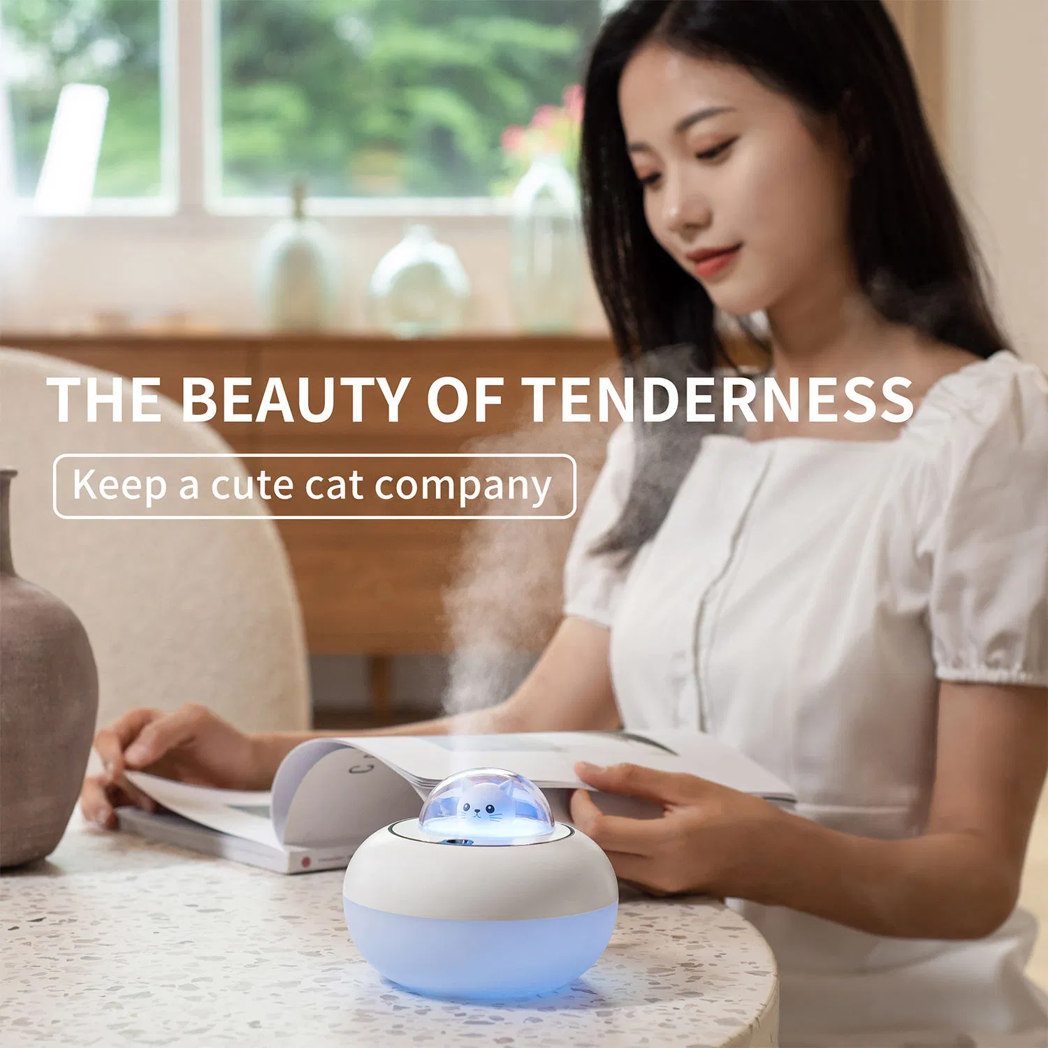 New Colorful Mini Baby Cute USB Portable 300-Ml Aromatherapy Diffuser Ultrasonic Humidifier