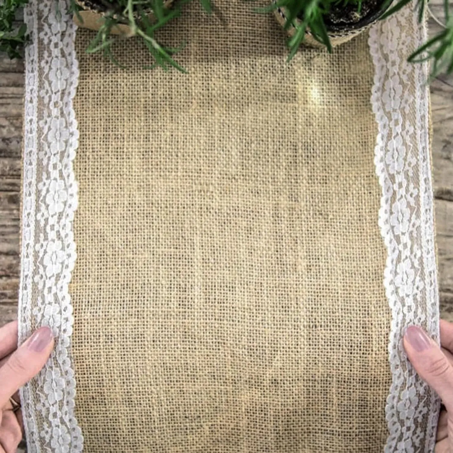 Natural Burlap Fabric Roll Burlap Table Runner, Jute Burlap Fabric Hessian Roll