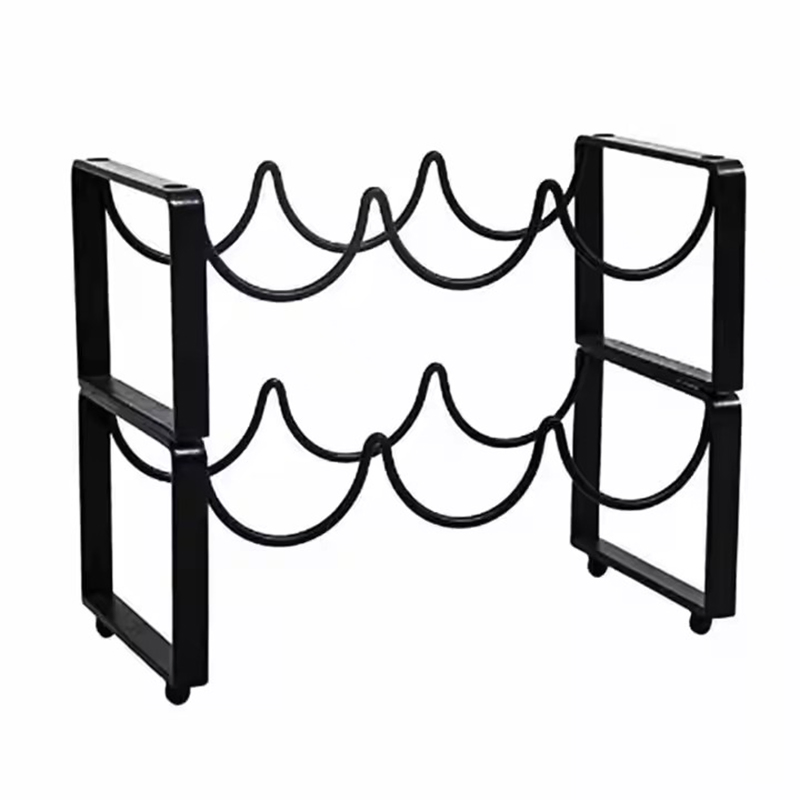 High Quality Factory Room Furniture Counter Top Custom Made Wood Wrought Iron Barrel Wholesale Wall Mounted Accessories Cabinet Store Wine Rack