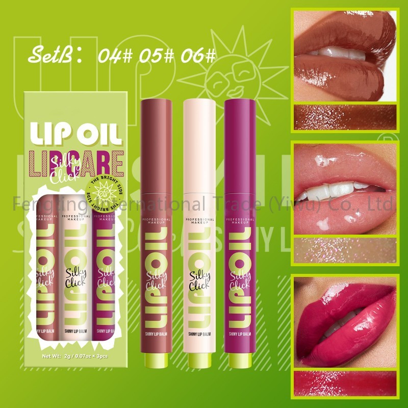 9 Color Waterproof Lasting Lipstick Solid Hydrating Lip Gloss Mineral Ingredients Moisturizing Lip Oil Pressed Lip Mirror J1