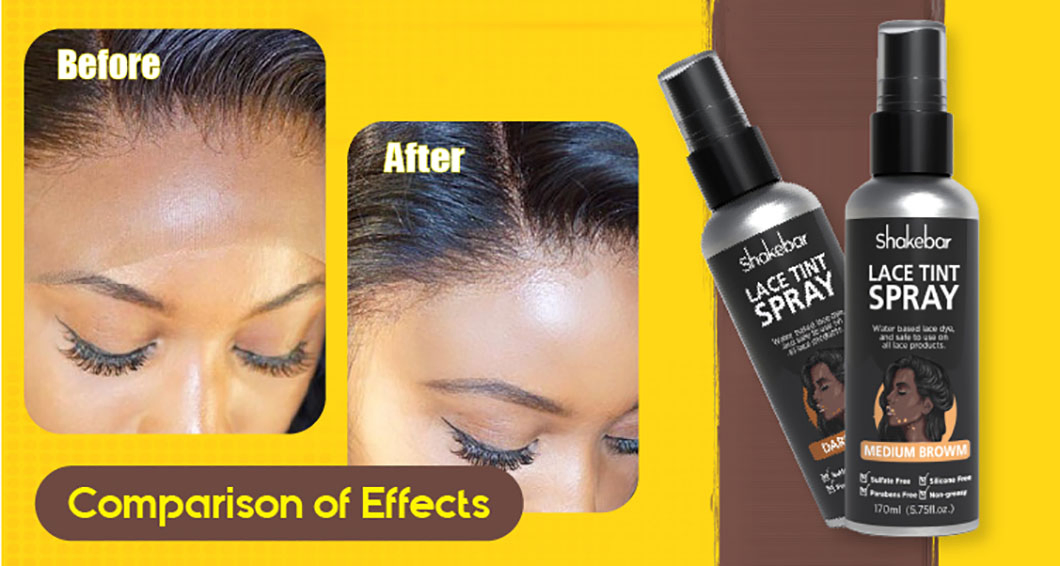 High Quality Lace Tint Spray 80ml Dark Brown Dye Natural Wigs