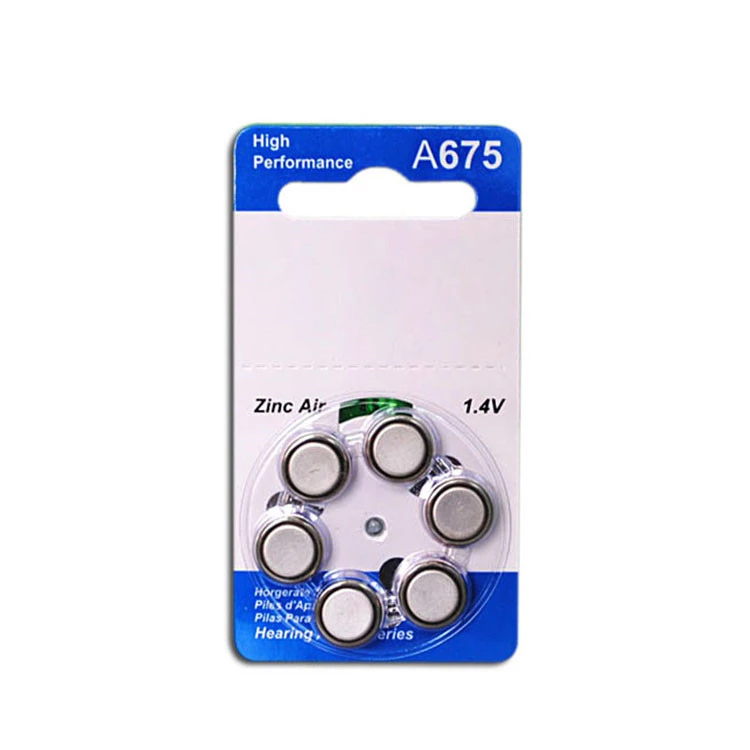 Батарейка A675 1.4V для слухового аппарата (цинк-воздушная)