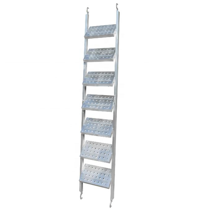 Construction Galvanzied Scaffold Steel Steps Scaffolding Stairs Case Ladders