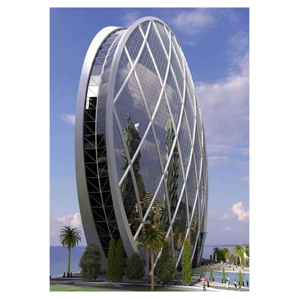 Glass Energy Facade Systems Saving Soundproof Low-E Insulated Insert Glass Curtain Wall