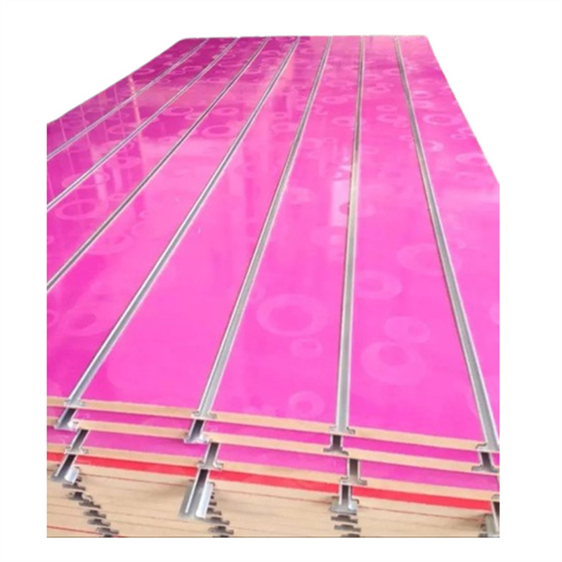 1220X2440 Grooved Slotted MDF Aluminum Panels Slat Wall Decorative Slatwall for Store Display