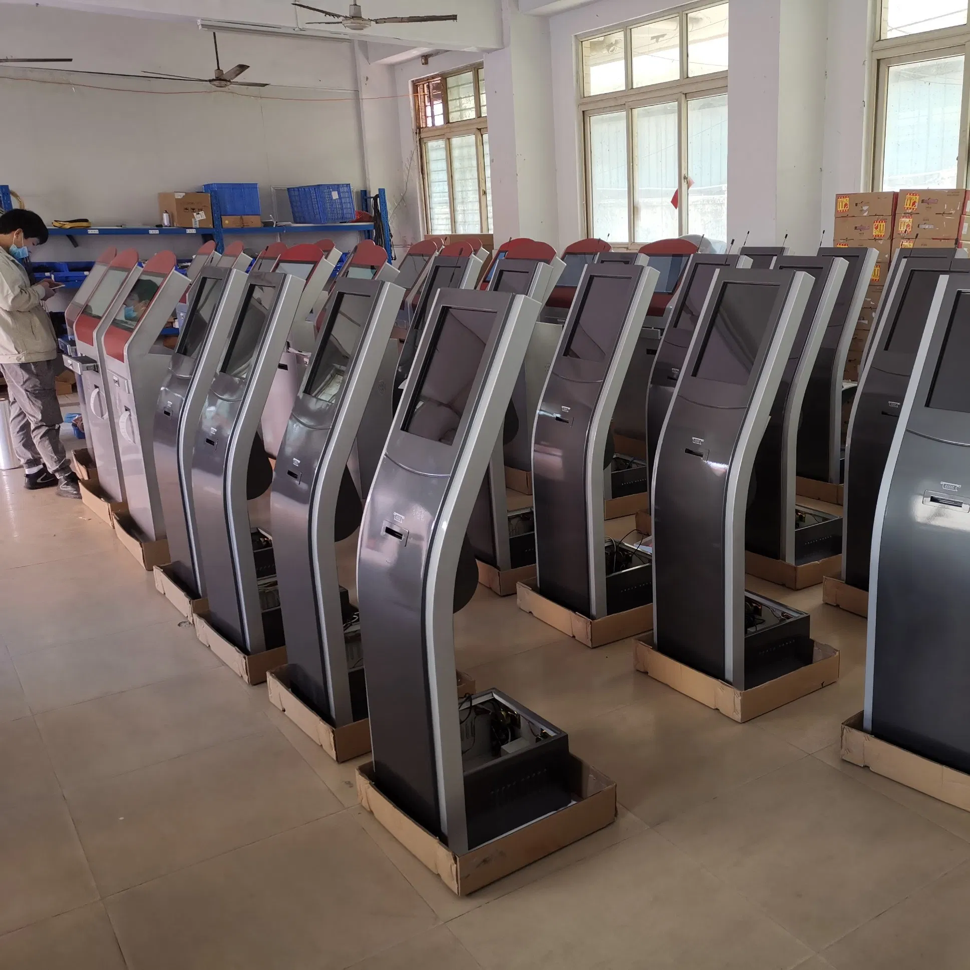 LCD Automatic Advanced 17 Inch Queue Management System Kiosk Devices Passport Number Machine Price Ticket Dispenser for Hospital