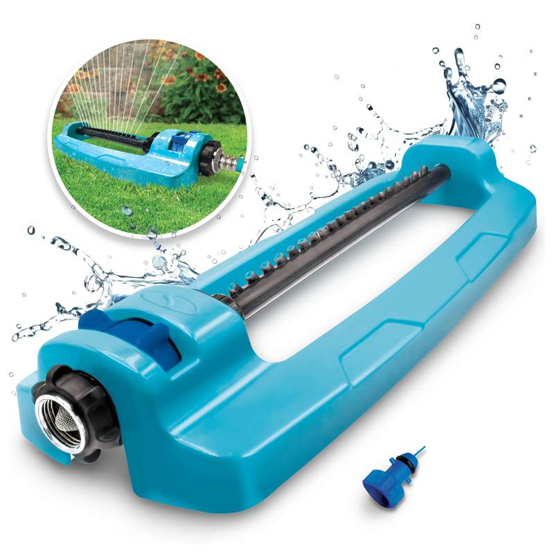 180 Degree Adjustable Oscillating Water Sprinkler for Lawn Garden
