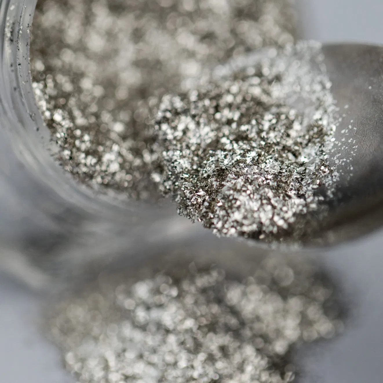 Pearl Pigment V200 Glass Flake Pure Silver Mirror Effect Nail Art Coating Coating Plastic Cosmetic Toys and Food Package Optically Variable to Angle Nail Art