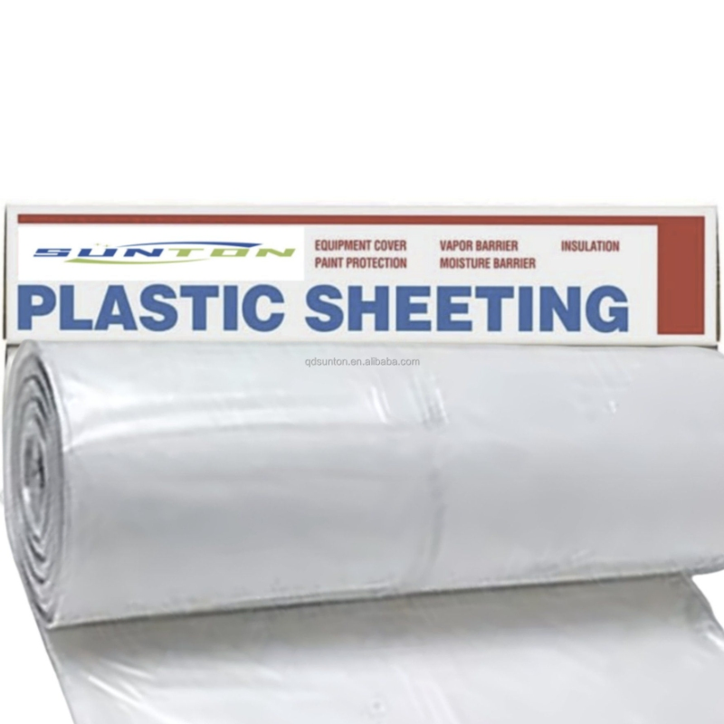 Heavy Duty Plastic Film Custom Size Heavy Duty Clear Plastic Film Sheeting 10X100 Construction Film Waterproof Builders Plastic Film Roll for Construction