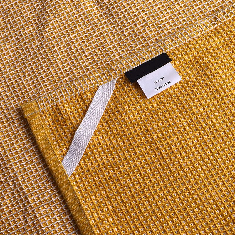 100% Cotton Kitchen Towels 2 Stripe 2 Waffle Over Sized Multi Use Dish Towels