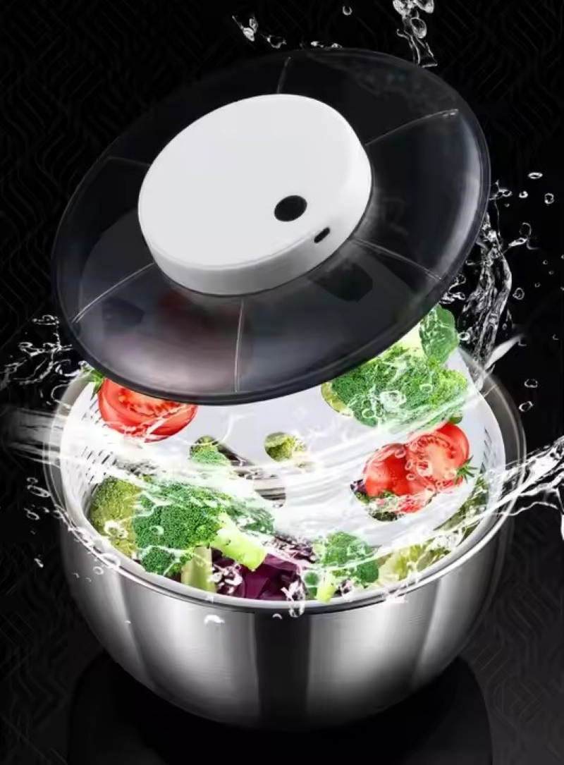 Salad Spinner Dryer Multifunctional Electric Large Easy to Operate Wbb29963