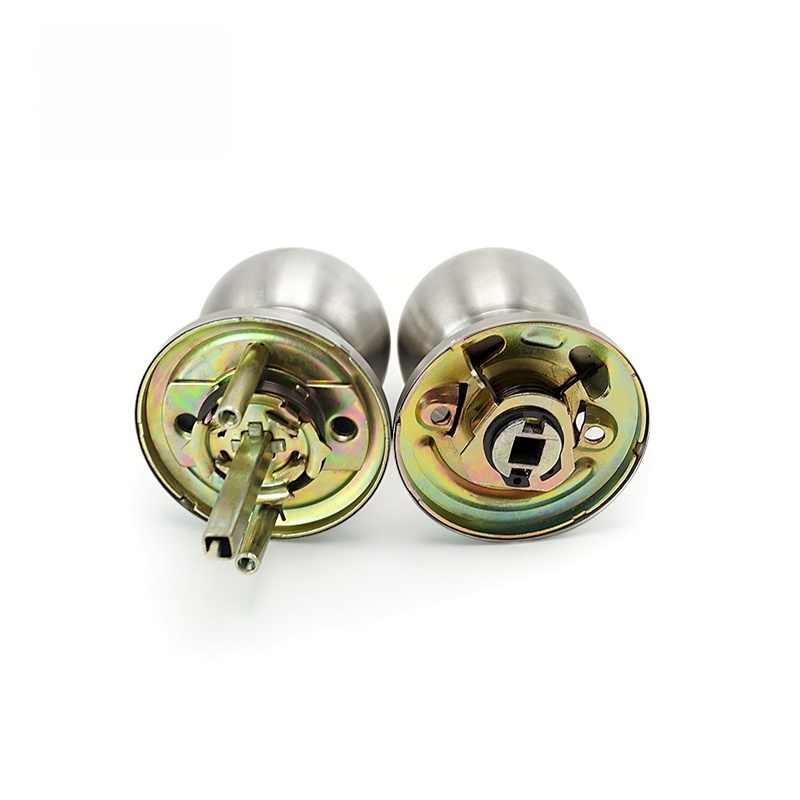 2026 607 Ss Bk Cylindrical Knob Lock with Deadbolt Lock USA Canada Australia Style Door Lock Tubular Lever Door Handle