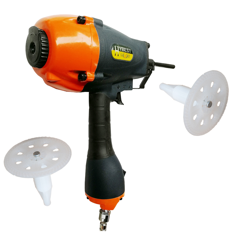 Пистолет для утепления Hybest SR40 с гвоздями для пенопласта