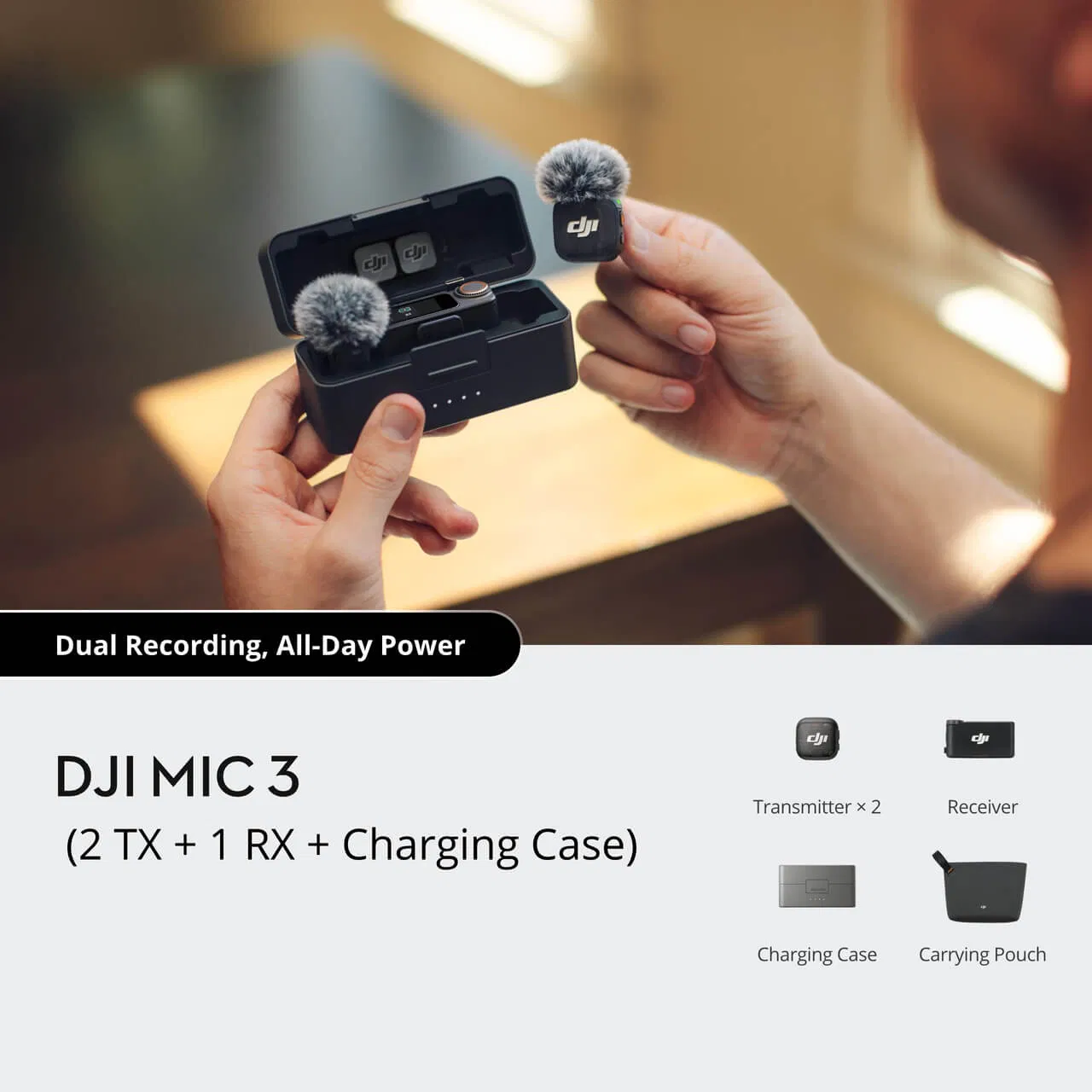 DJ Mic 3: беспроводная система (2 TX + 1 RX + кейс)